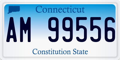 CT license plate AM99556