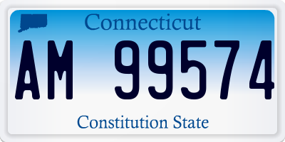 CT license plate AM99574