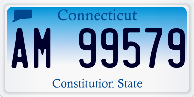 CT license plate AM99579