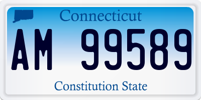 CT license plate AM99589