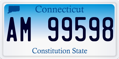 CT license plate AM99598