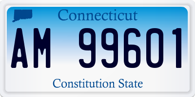 CT license plate AM99601