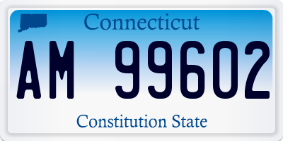 CT license plate AM99602