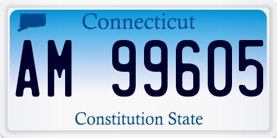 CT license plate AM99605