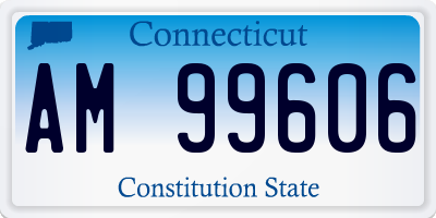 CT license plate AM99606