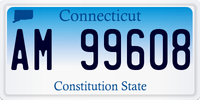 CT license plate AM99608