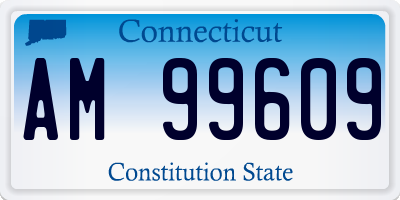 CT license plate AM99609