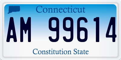 CT license plate AM99614