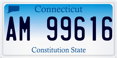 CT license plate AM99616