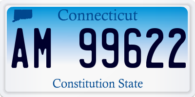 CT license plate AM99622