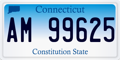 CT license plate AM99625