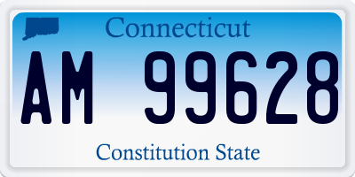 CT license plate AM99628