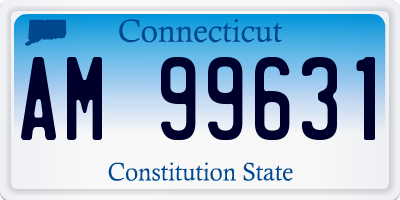 CT license plate AM99631