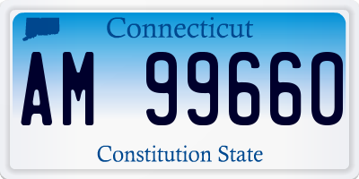 CT license plate AM99660