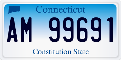 CT license plate AM99691
