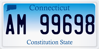 CT license plate AM99698