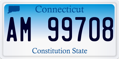 CT license plate AM99708