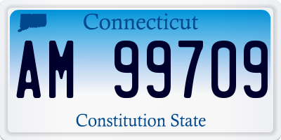 CT license plate AM99709