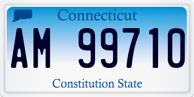 CT license plate AM99710