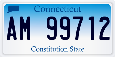 CT license plate AM99712