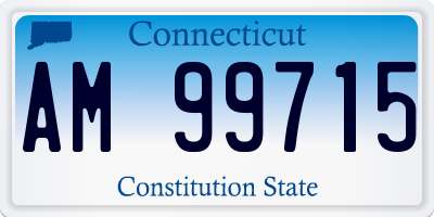 CT license plate AM99715