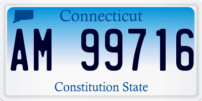 CT license plate AM99716