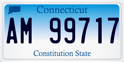 CT license plate AM99717