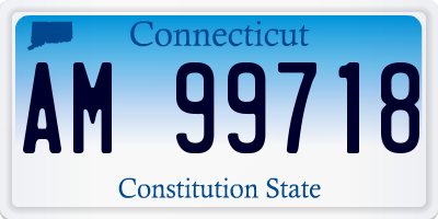 CT license plate AM99718