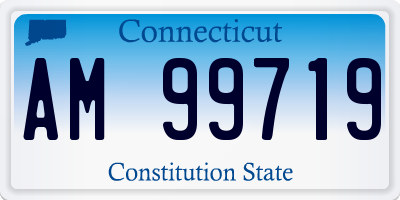 CT license plate AM99719