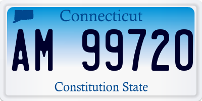 CT license plate AM99720