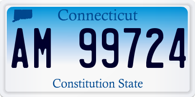 CT license plate AM99724