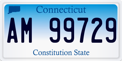 CT license plate AM99729