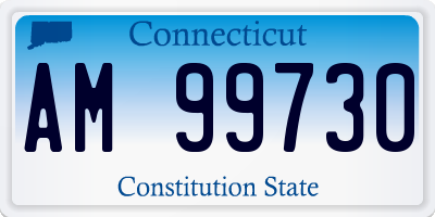 CT license plate AM99730