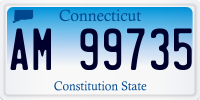 CT license plate AM99735