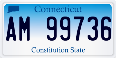 CT license plate AM99736