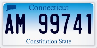 CT license plate AM99741