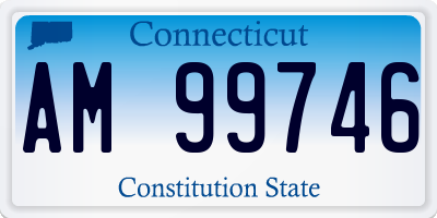CT license plate AM99746