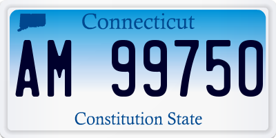 CT license plate AM99750