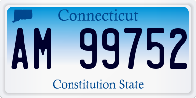 CT license plate AM99752