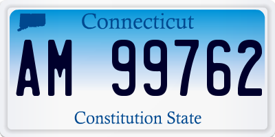 CT license plate AM99762