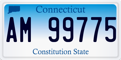 CT license plate AM99775