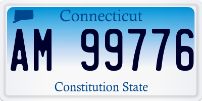 CT license plate AM99776