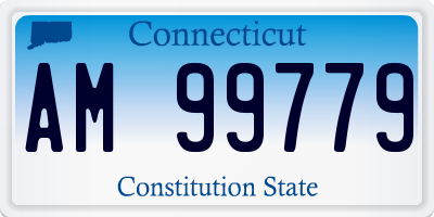 CT license plate AM99779