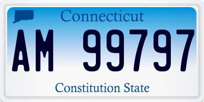CT license plate AM99797