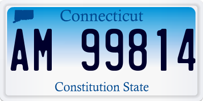 CT license plate AM99814