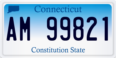 CT license plate AM99821