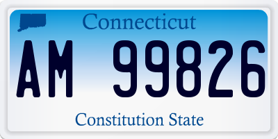 CT license plate AM99826