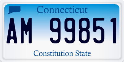 CT license plate AM99851