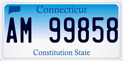 CT license plate AM99858