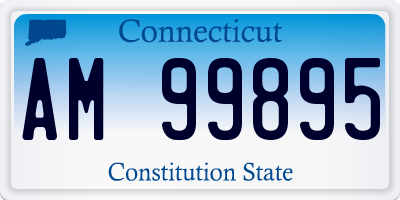 CT license plate AM99895